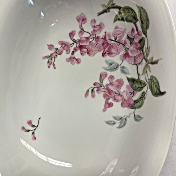 VTG Wisteria Set Of 2  Serving Bowls H & Co Sell Bavaria Germany Floral Pattern - Picture 7 of 8